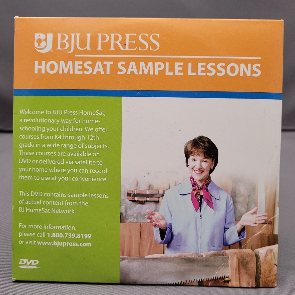 HomeSat Sample Lessons by BJU Press (DVD, 2005)